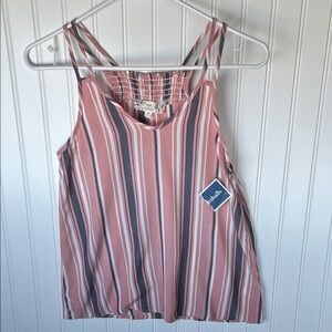 Pink Republic Pink and White Striped Blouse